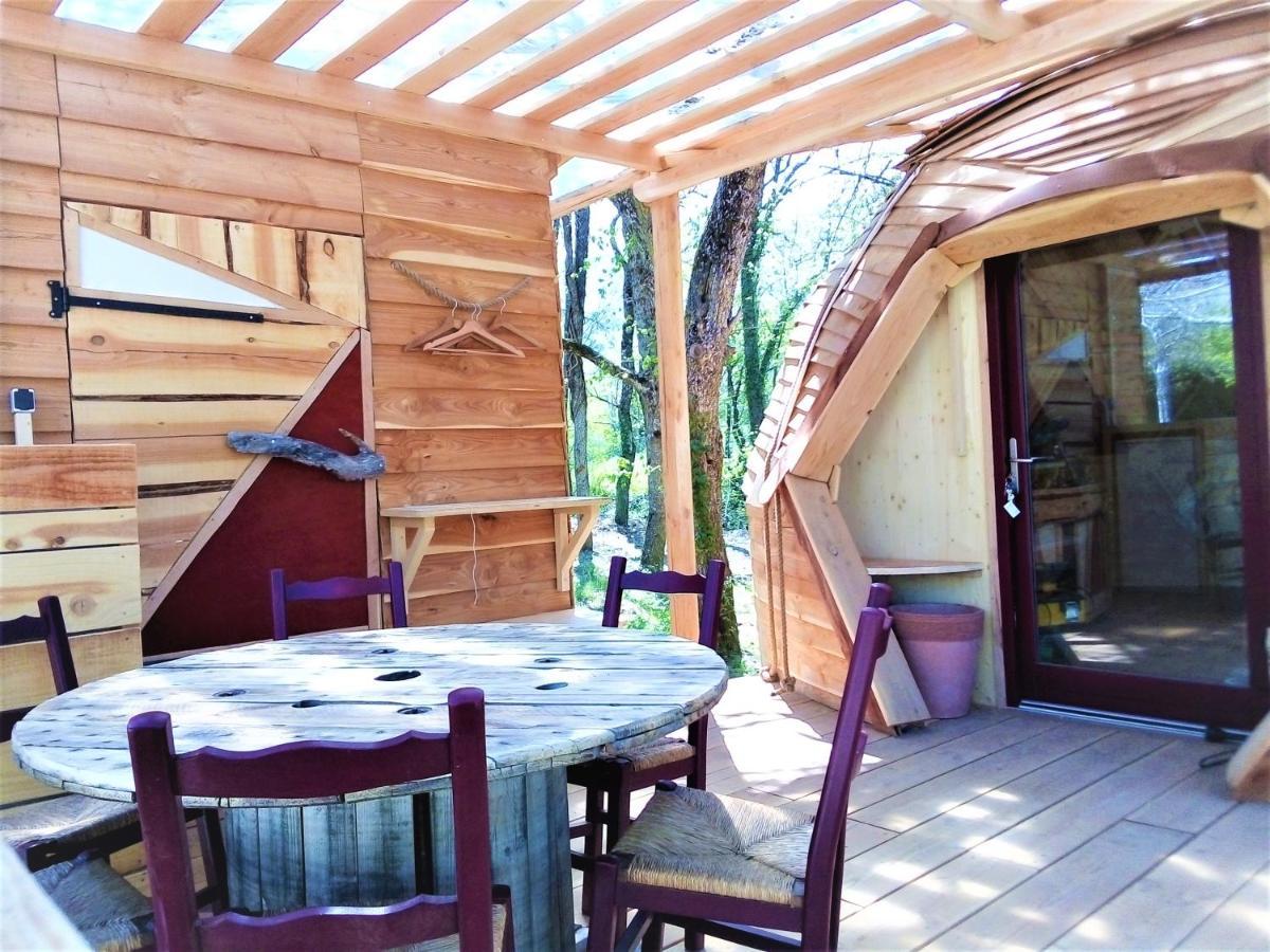 Habitat Createur - Hebergements Insolites Au Camping Municipal "Les Ecureuils" Recoubeau-Jansac ภายนอก รูปภาพ