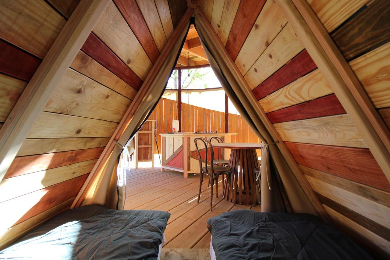 Habitat Createur - Hebergements Insolites Au Camping Municipal "Les Ecureuils" Recoubeau-Jansac ภายนอก รูปภาพ