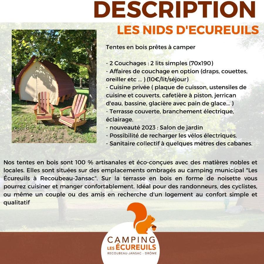 Habitat Createur - Hebergements Insolites Au Camping Municipal "Les Ecureuils" Recoubeau-Jansac ภายนอก รูปภาพ