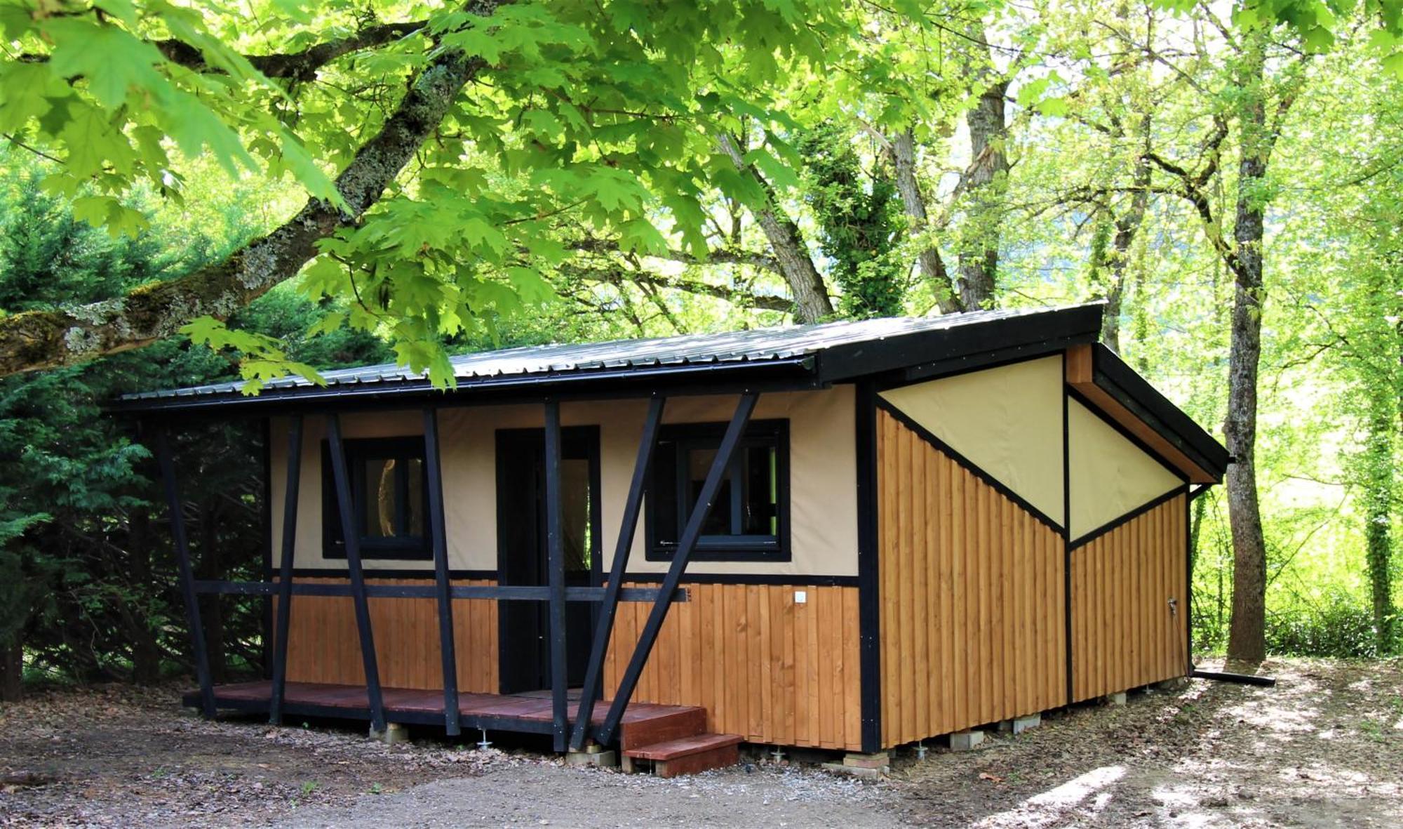Habitat Createur - Hebergements Insolites Au Camping Municipal "Les Ecureuils" Recoubeau-Jansac ภายนอก รูปภาพ